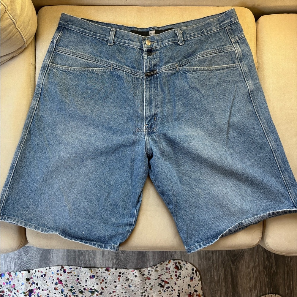 Vintage Marithe Francois Girbaud Light Blue Jean Shorts